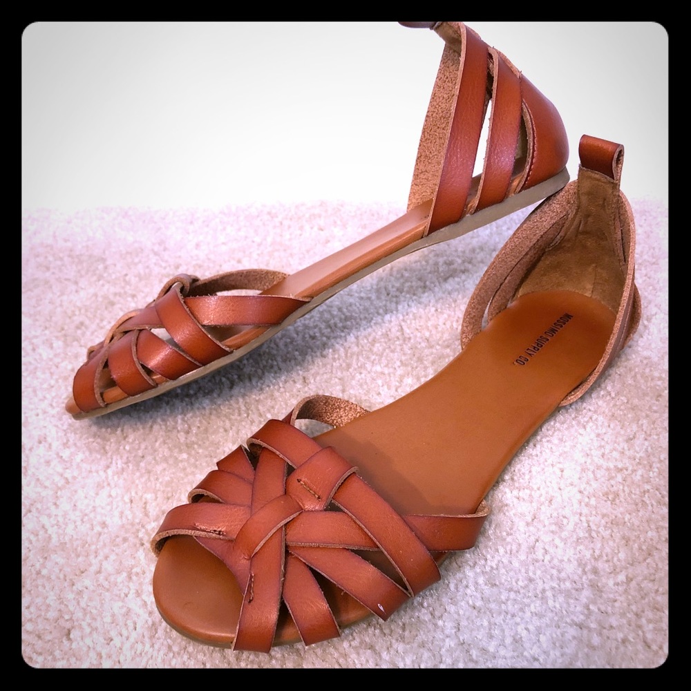 Mossimo brown leather sandals